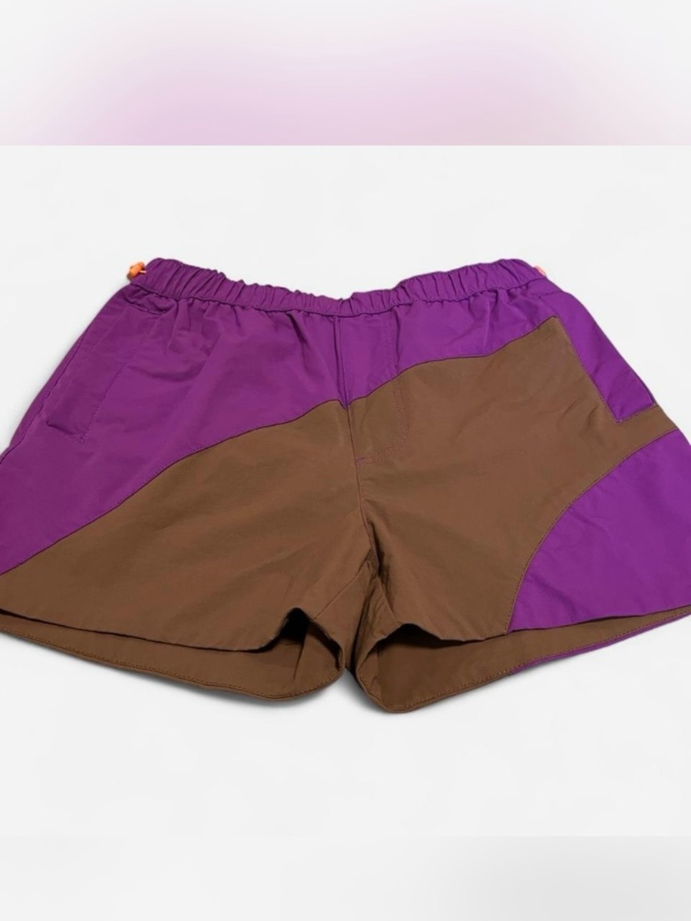 Without Walls Purple and Brown Colorblock Hiking, biking, everyday short size M